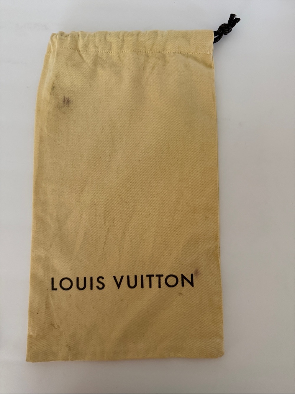 Louis Vuitton Drawstring Dustbag 15” x 9”